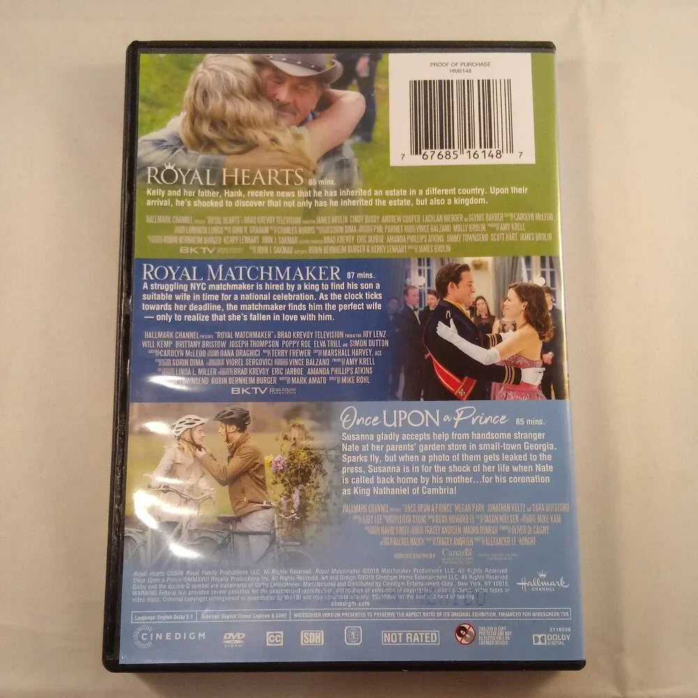 Original Hallmark Channel Royal Romance Triple Feature DVD - Picture 2 of 11